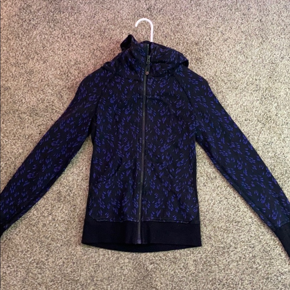 a zip up lululemon hoodie